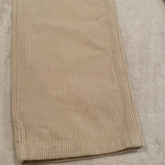 Cream corduroy button pants - Picture 9 of 12